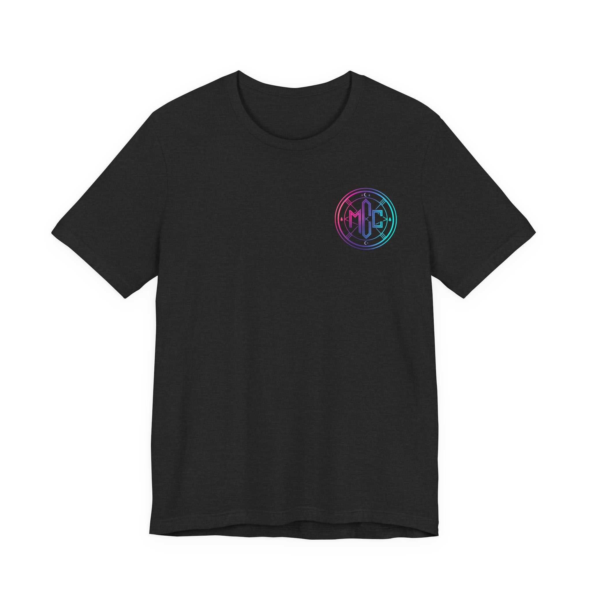 Moon Cabin Collective T-Shirt — Moonlit Cabin Graphic Tee ("Rooted in Nature • Driven by Sound")