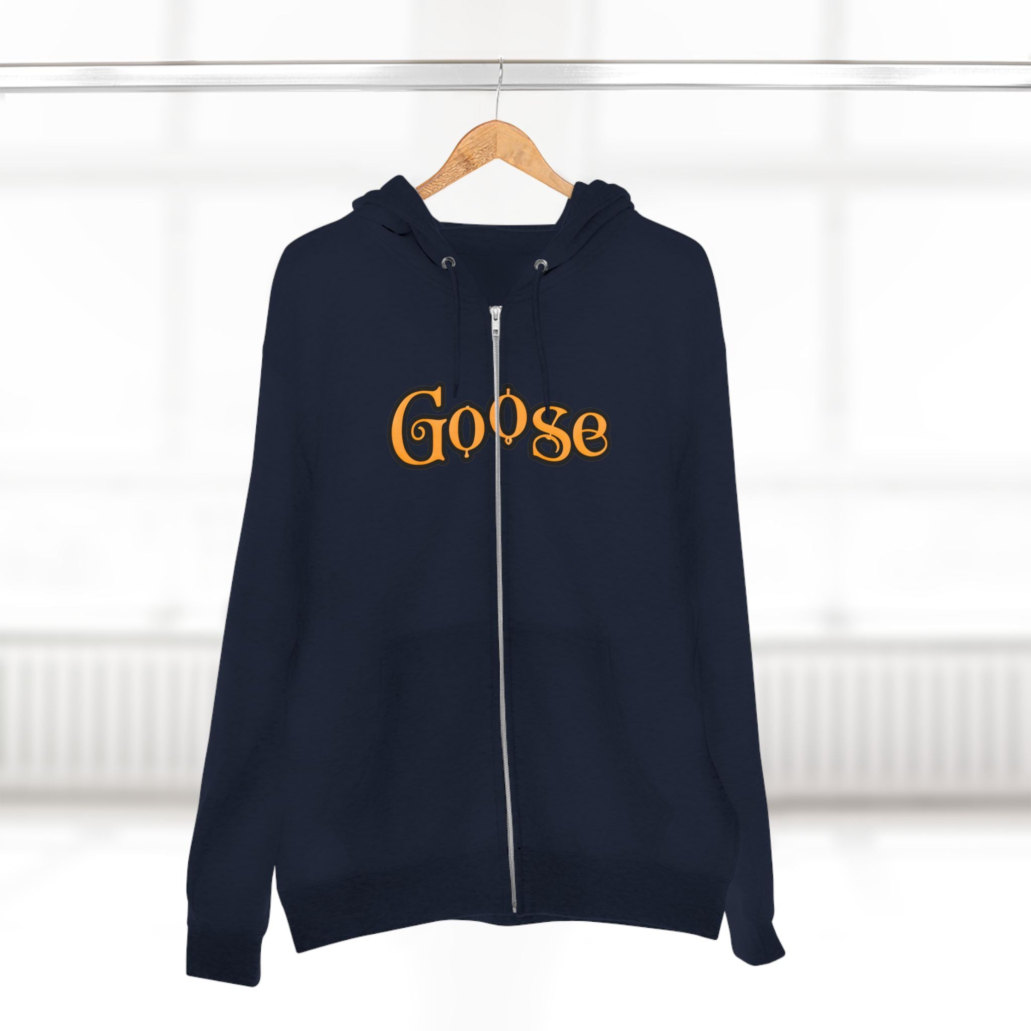 Goose Zip Hoodie — Vintage Psychedelic Band Art Backprint