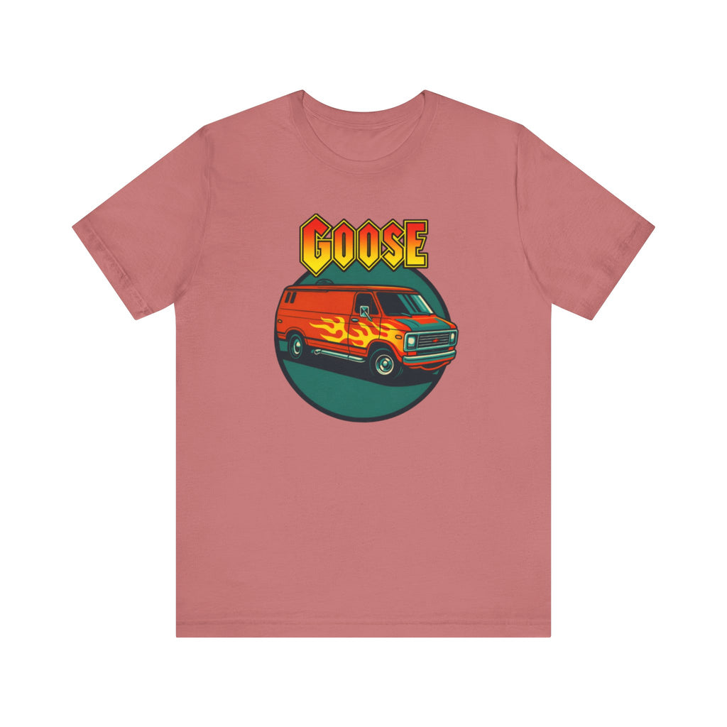 Goose Flame Van T‑Shirt — Retro Hot Rod Graphic Tee