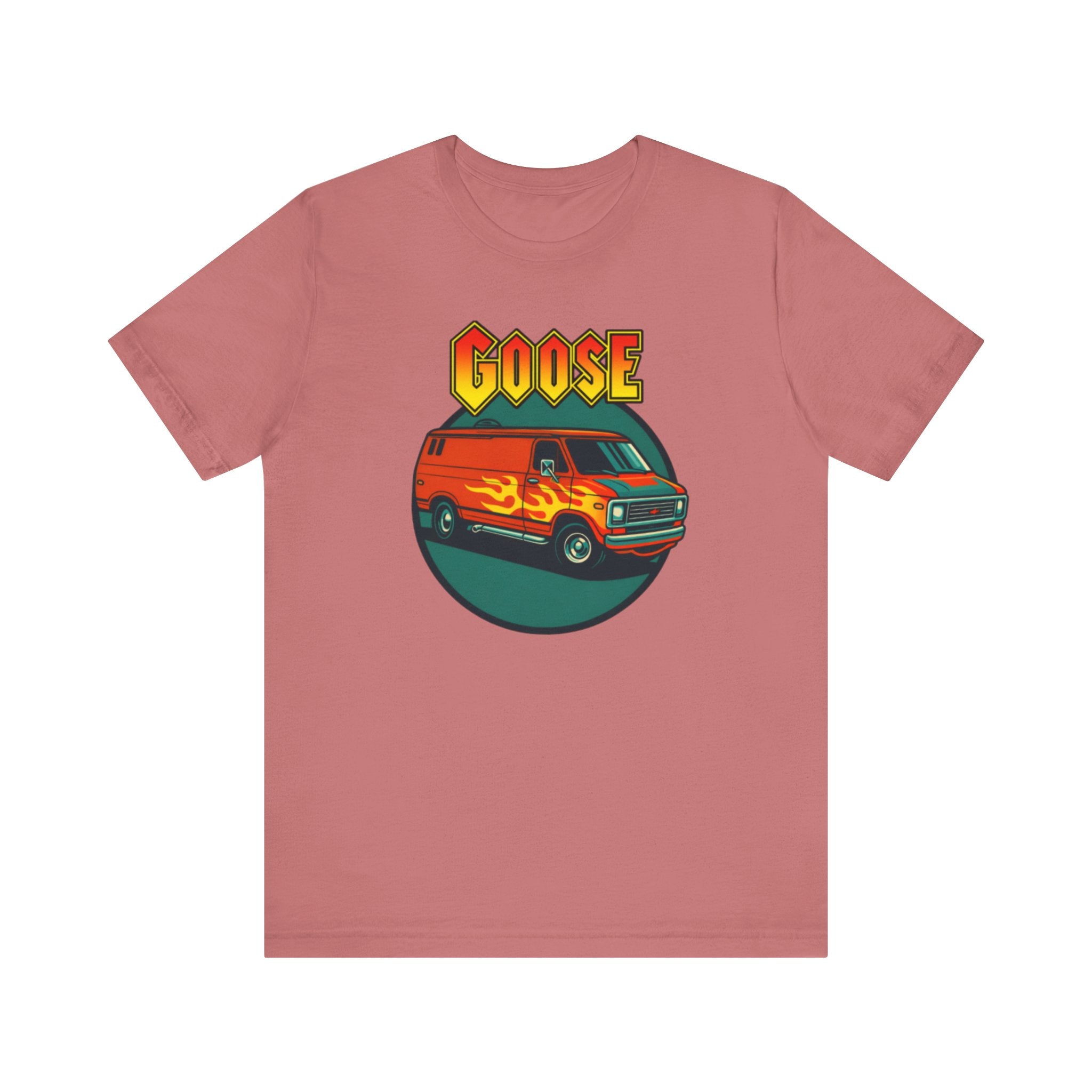 Goose Flame Van T‑Shirt — Retro Hot Rod Graphic Tee