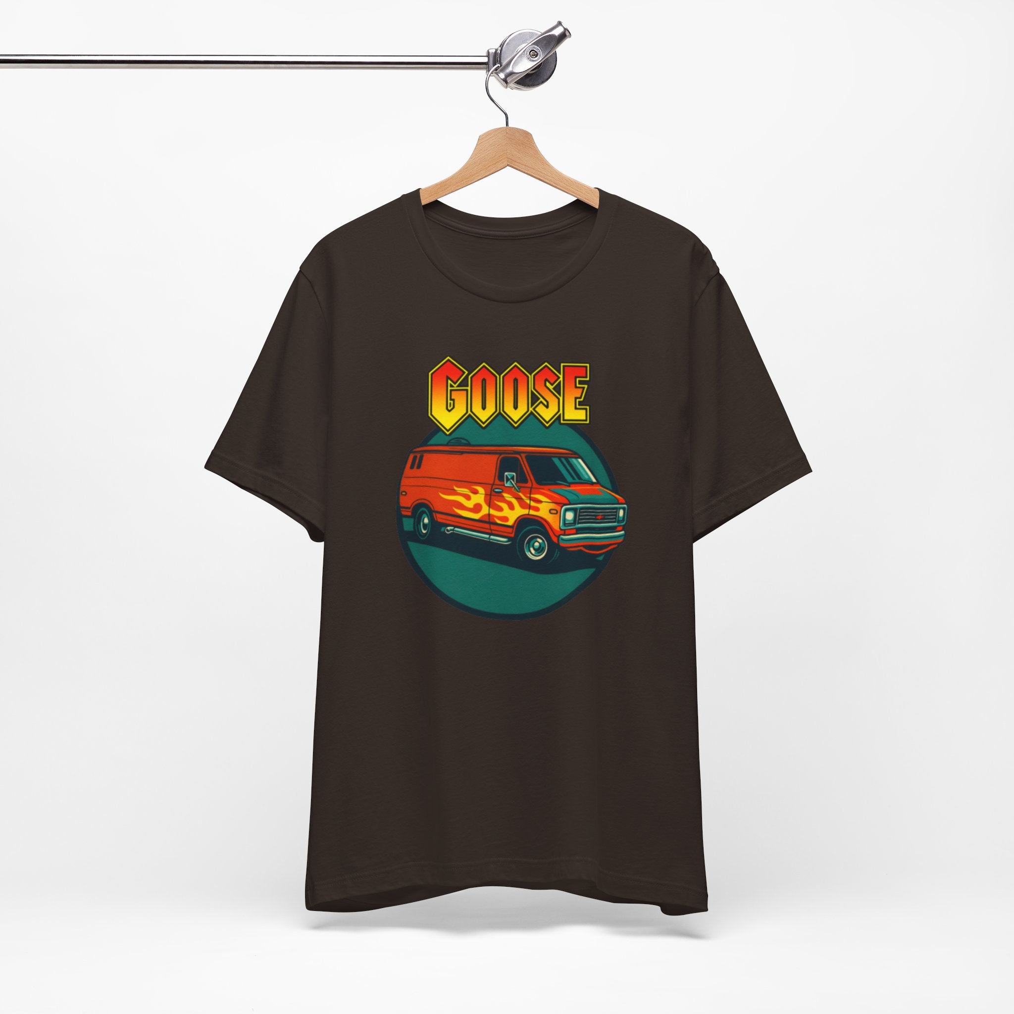 Goose Flame Van T‑Shirt — Retro Hot Rod Graphic Tee