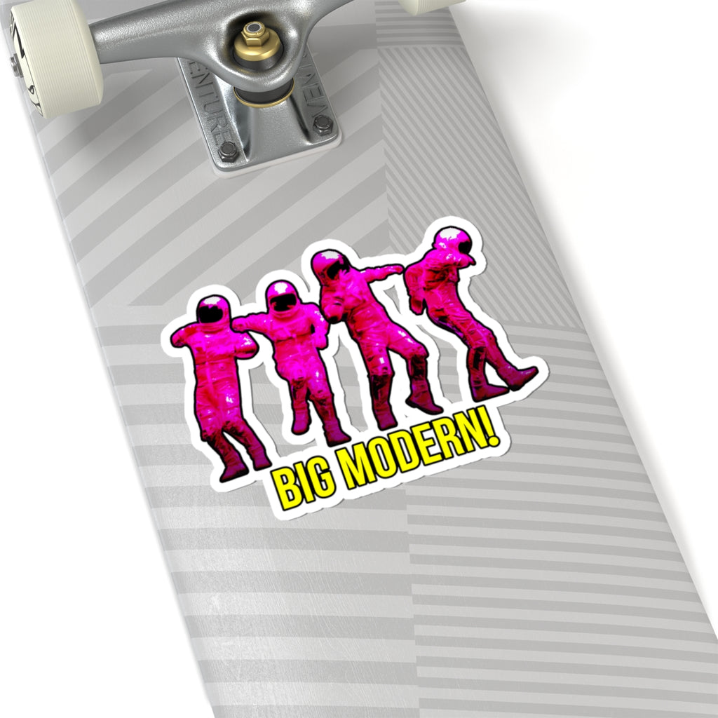 Goose the Band - Pink Dancing Astronauts Kiss-Cut Stickers | Big Modern Text