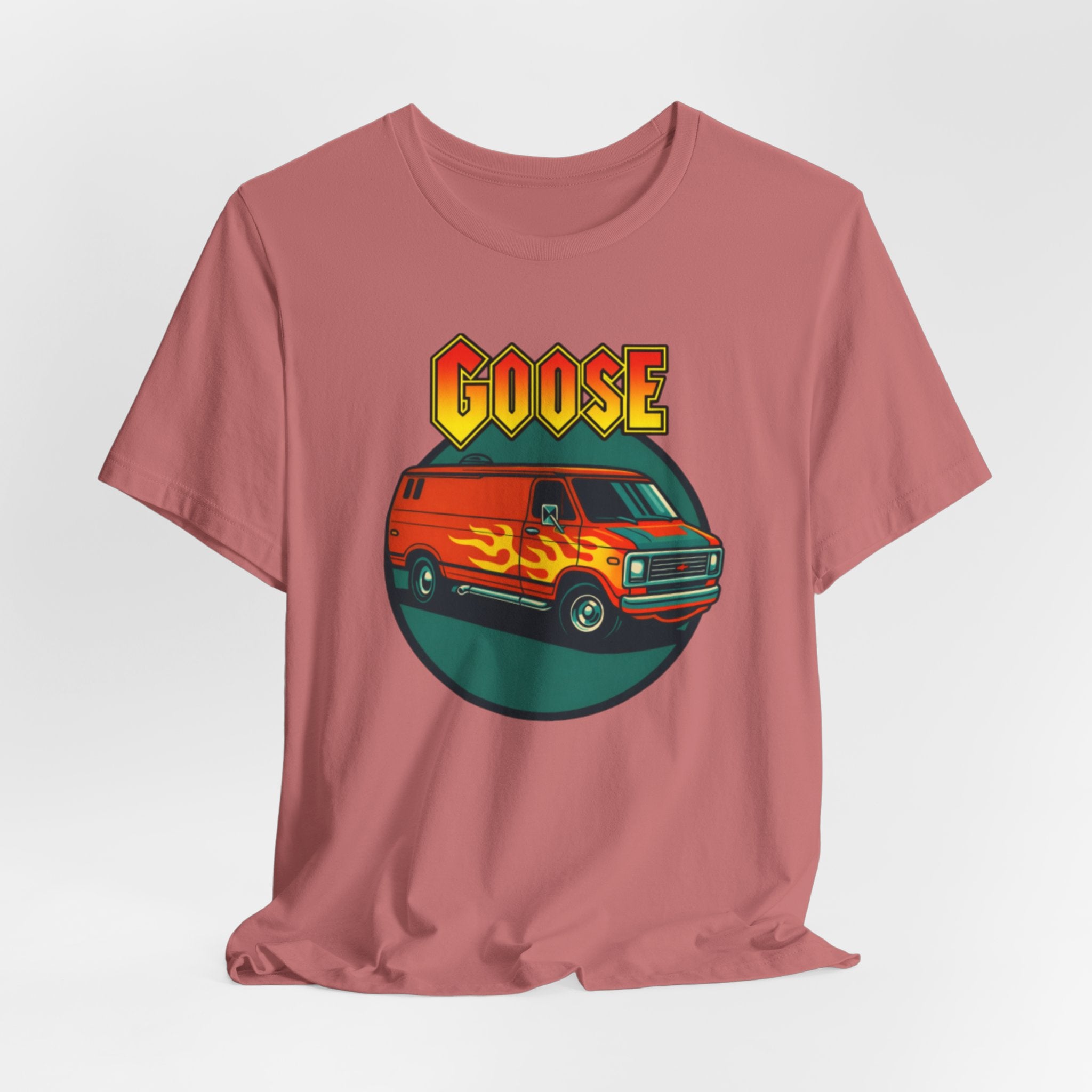 Goose Flame Van T‑Shirt — Retro Hot Rod Graphic Tee