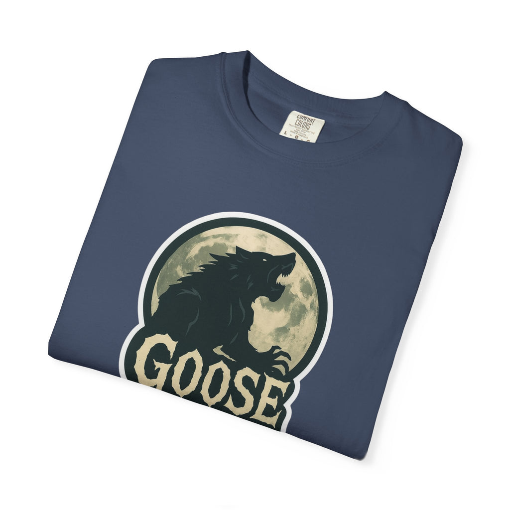 Goose Moon T-Shirt — Vintage Werewolf Silhouette Graphic Tee