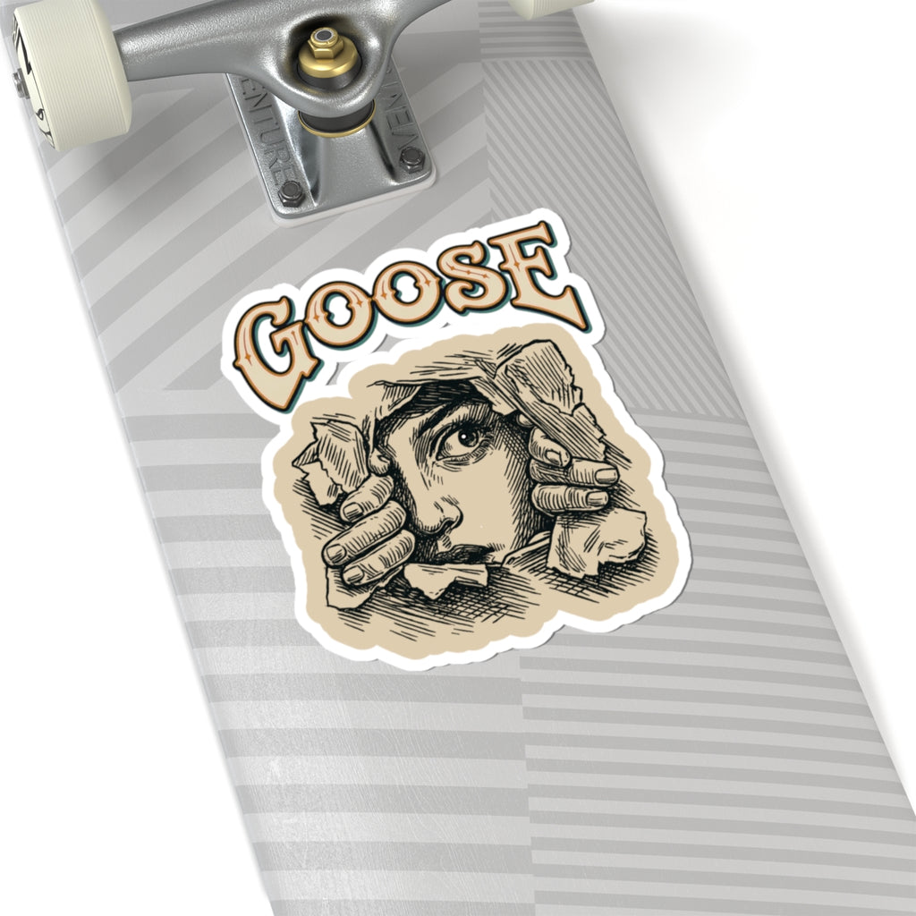 Goose the Band - Vintage Peeking Face Goose sticker | Kiss-Cut Sticker