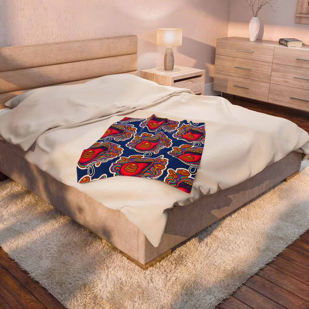 Goose the Band Pancakes psychedelic Velveteen Plush Blanket | Cozy Concert Vibe