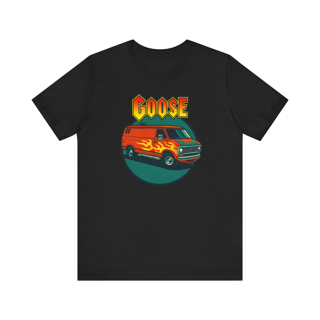 Goose Flame Van T‑Shirt — Retro Hot Rod Graphic Tee