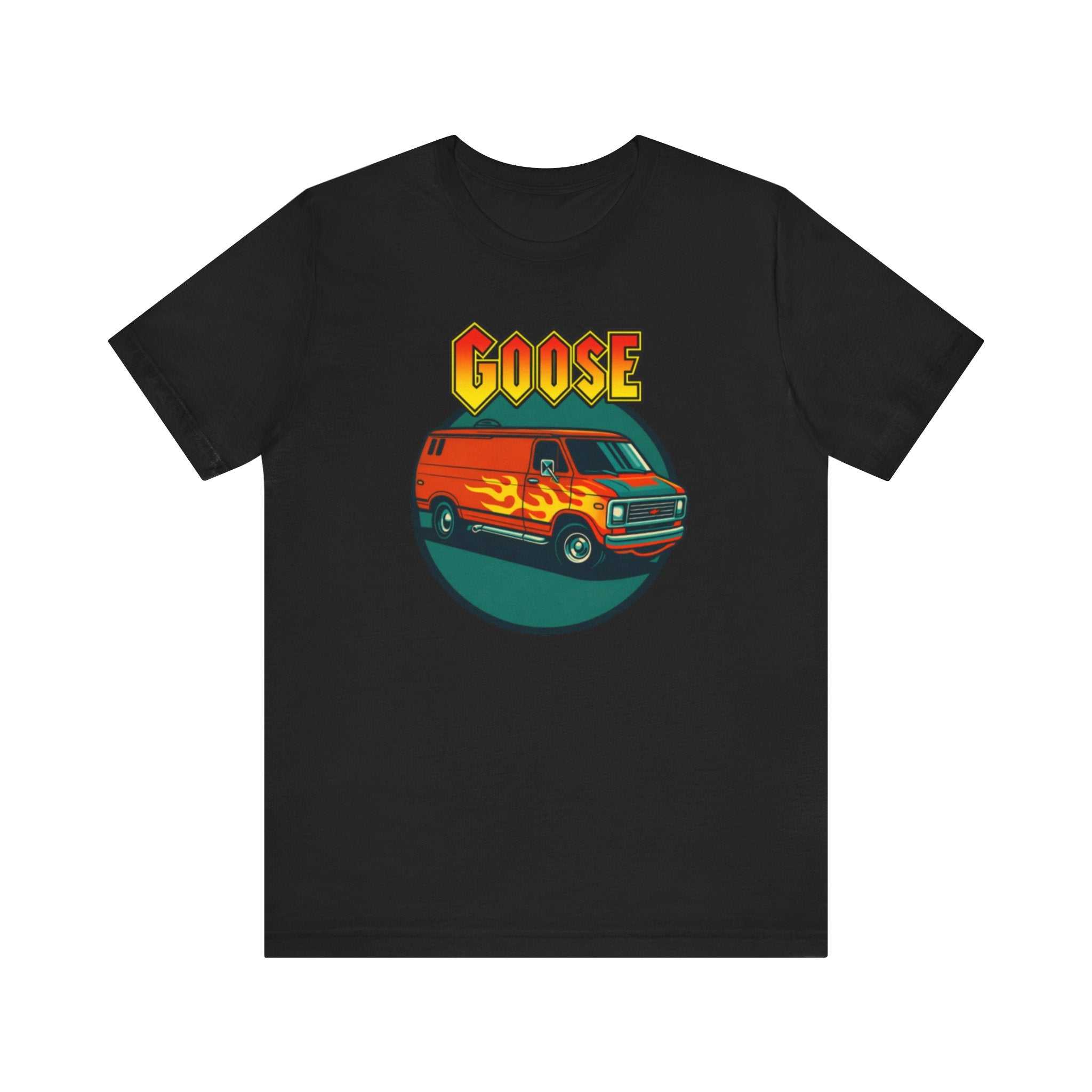 Goose Flame Van T‑Shirt — Retro Hot Rod Graphic Tee