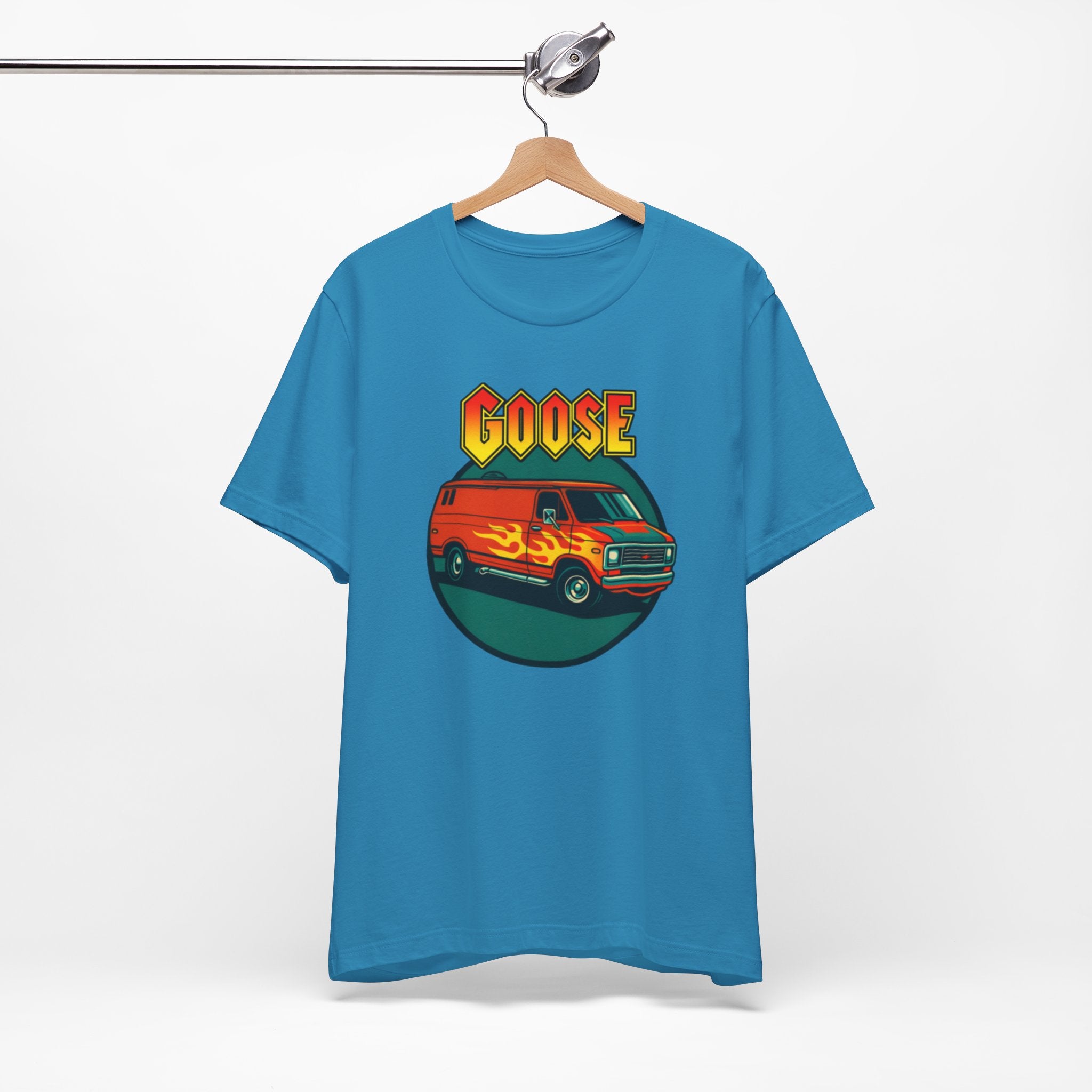 Goose Flame Van T‑Shirt — Retro Hot Rod Graphic Tee
