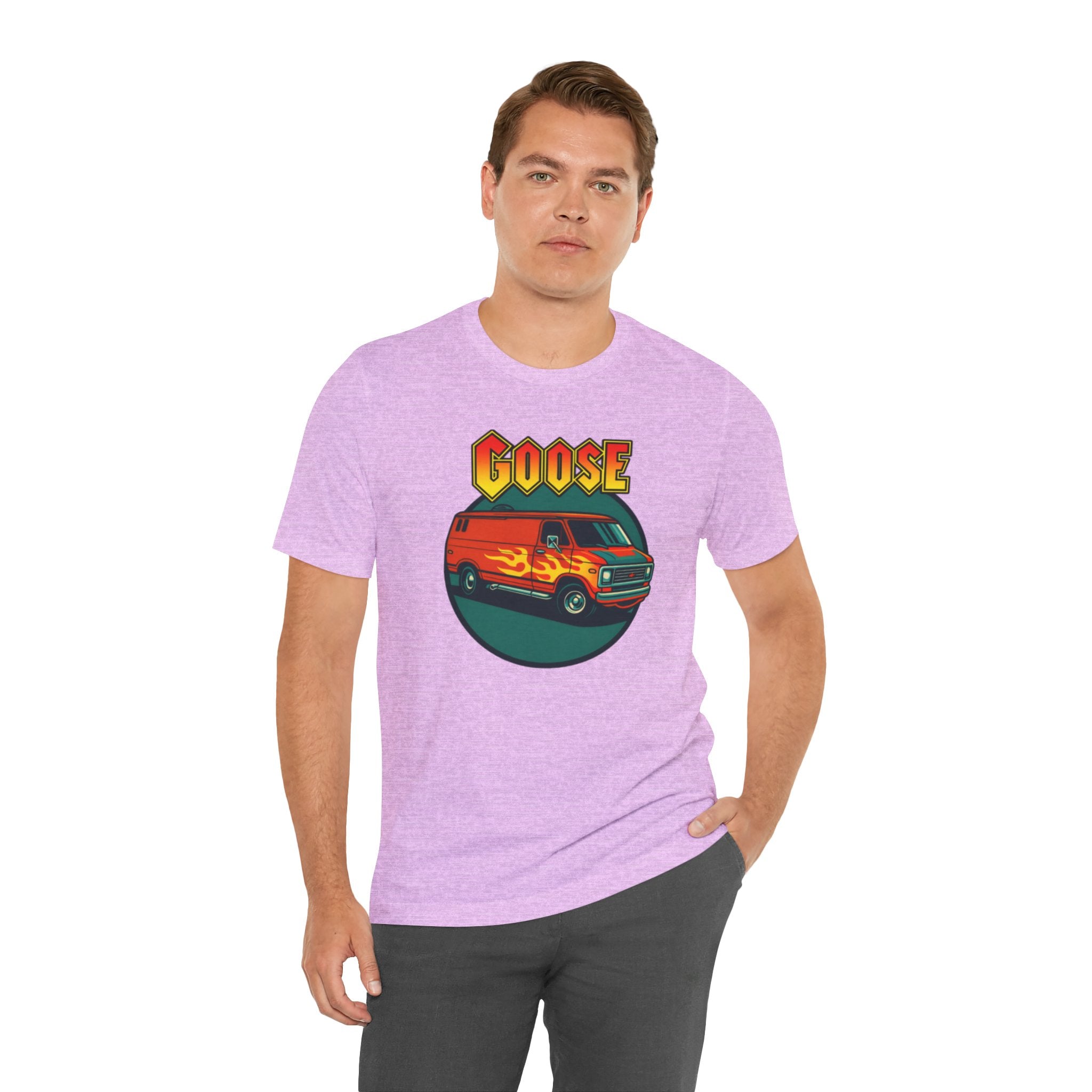Goose Flame Van T‑Shirt — Retro Hot Rod Graphic Tee