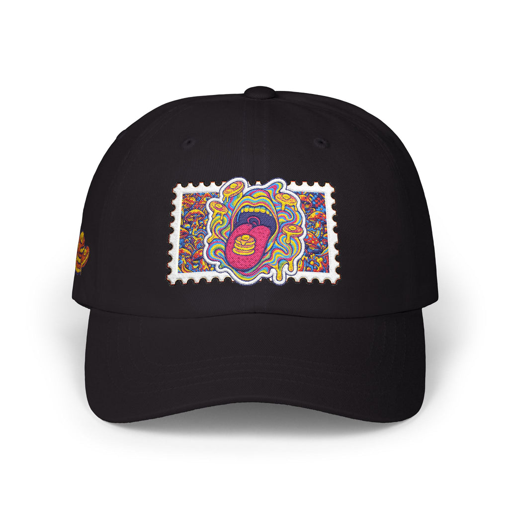 Embroidered Psychedelic Stamp Dad Cap
