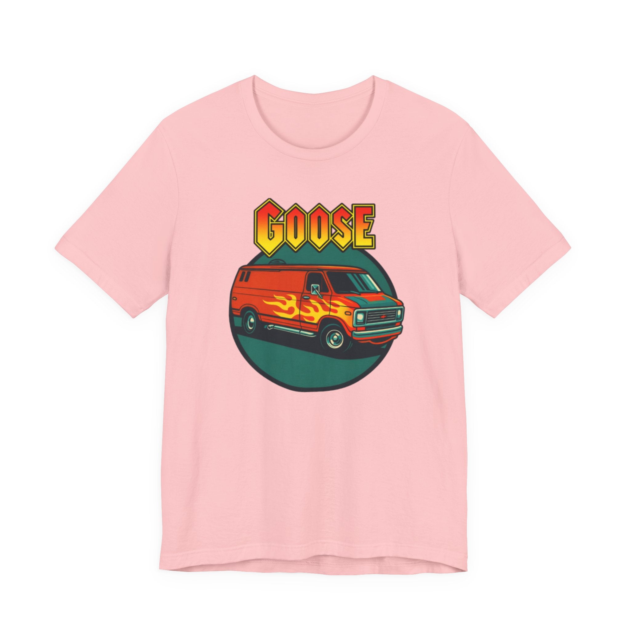 Goose Flame Van T‑Shirt — Retro Hot Rod Graphic Tee