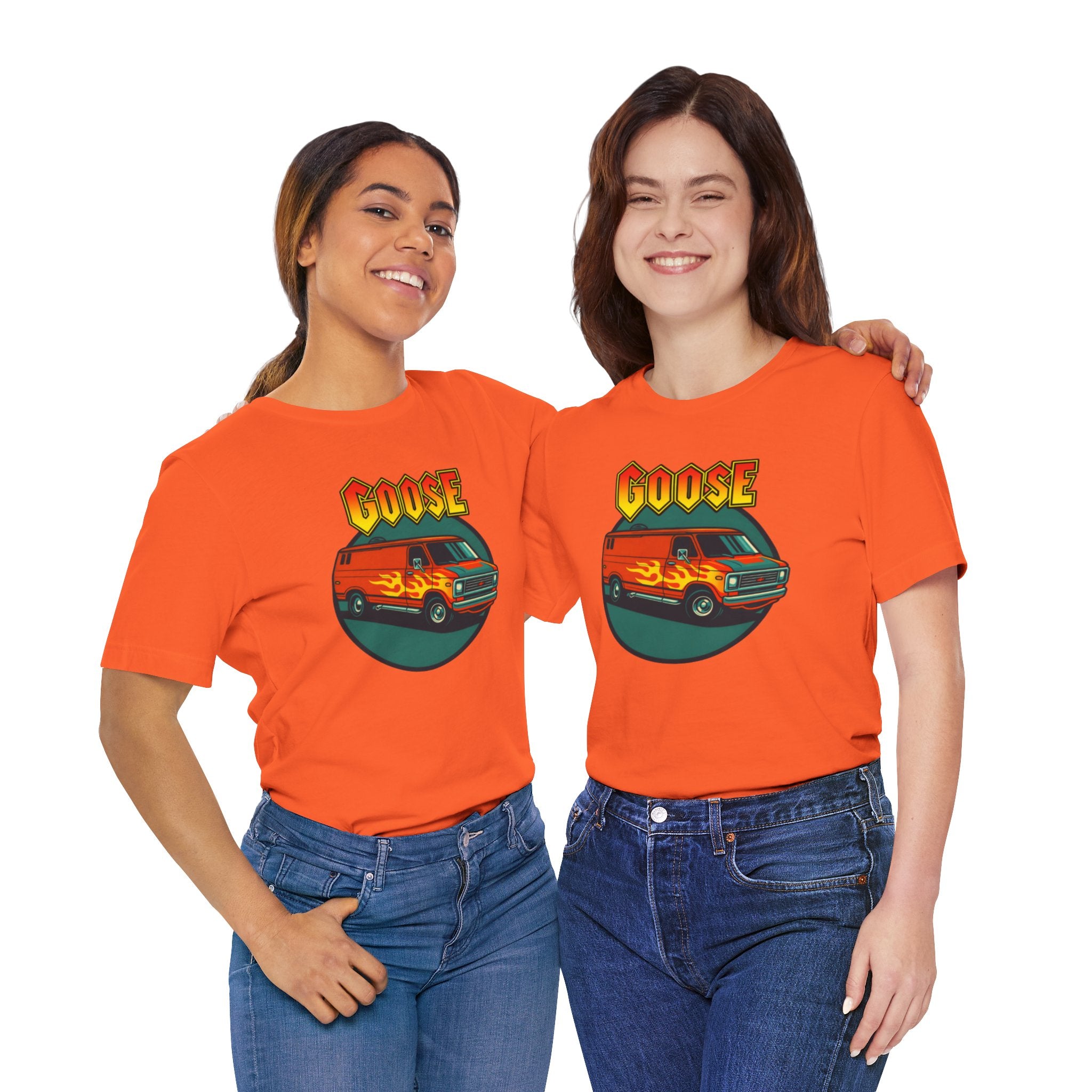 Goose Flame Van T‑Shirt — Retro Hot Rod Graphic Tee
