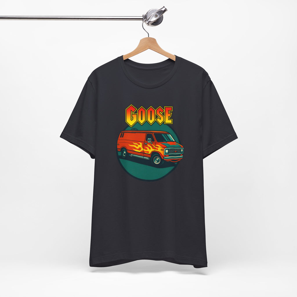 Goose Flame Van T‑Shirt — Retro Hot Rod Graphic Tee