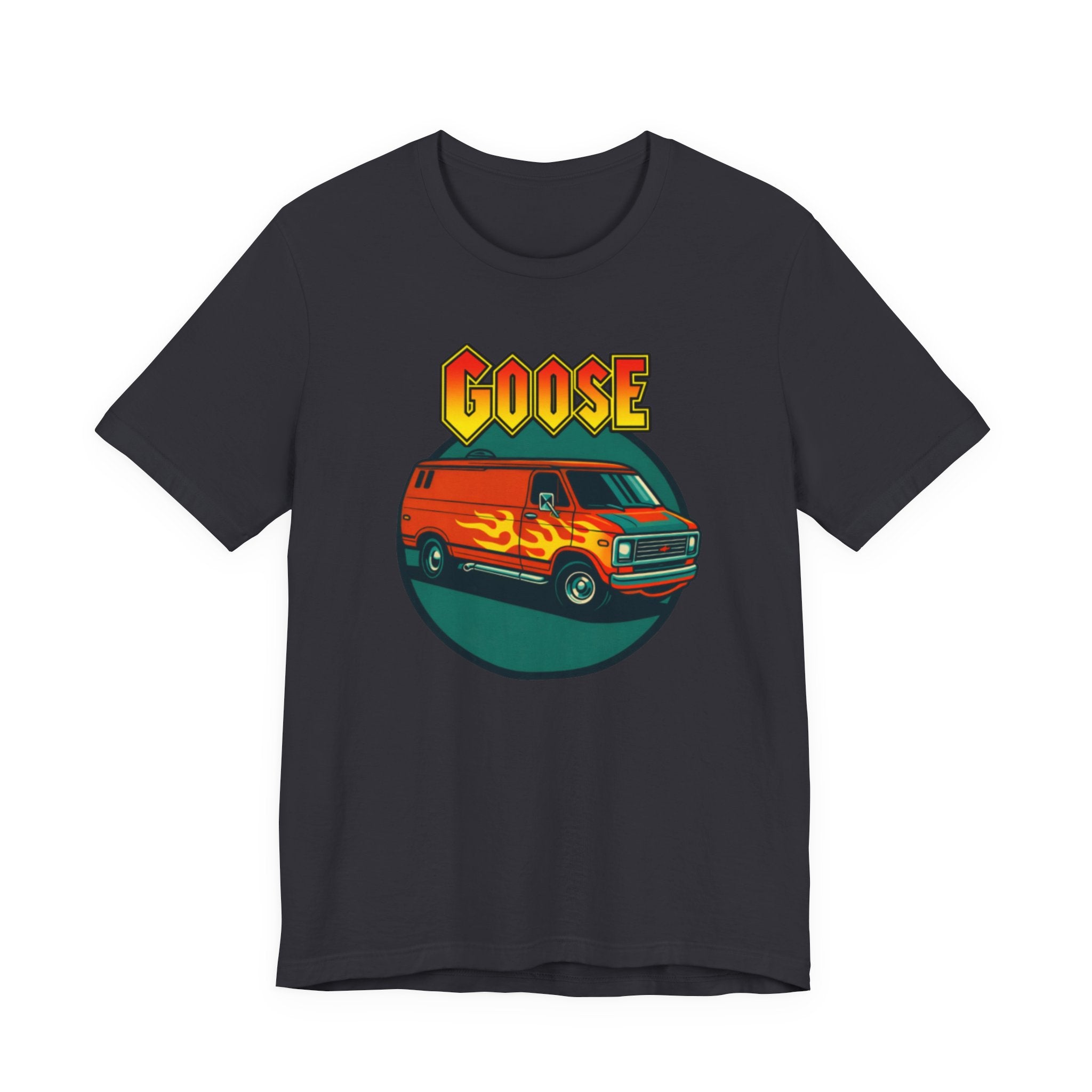 Goose Flame Van T‑Shirt — Retro Hot Rod Graphic Tee