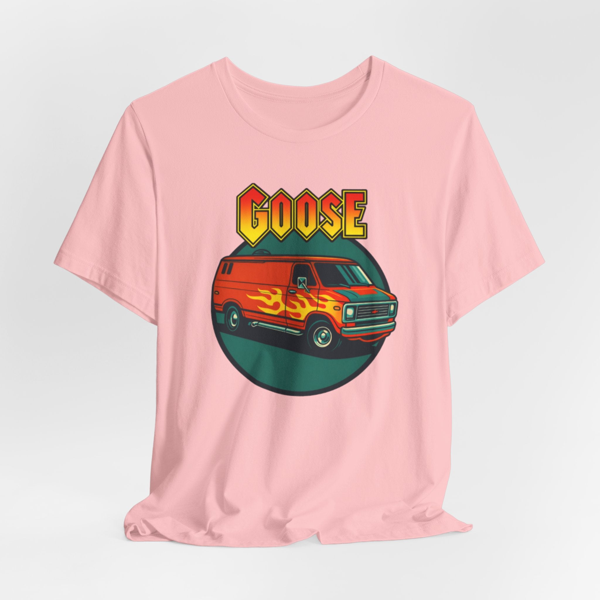 Goose Flame Van T‑Shirt — Retro Hot Rod Graphic Tee