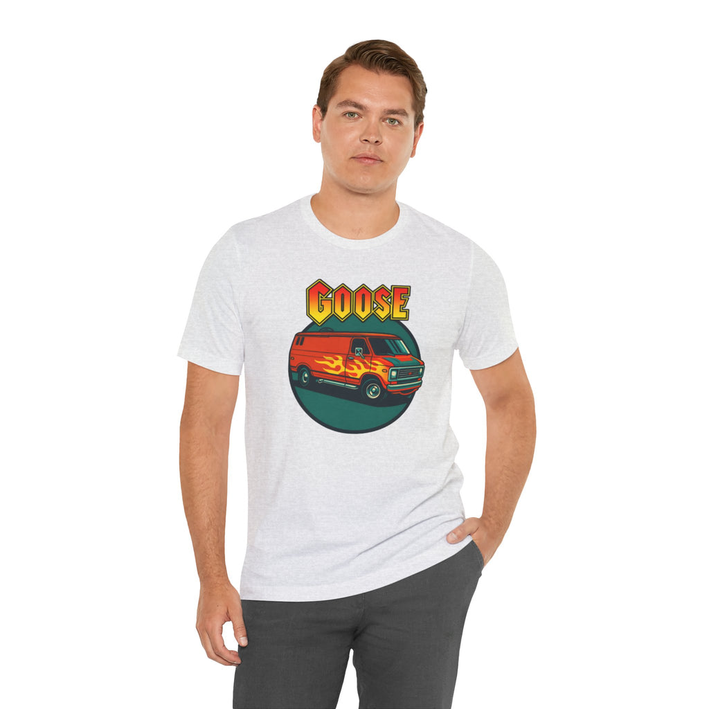 Goose Flame Van T‑Shirt — Retro Hot Rod Graphic Tee