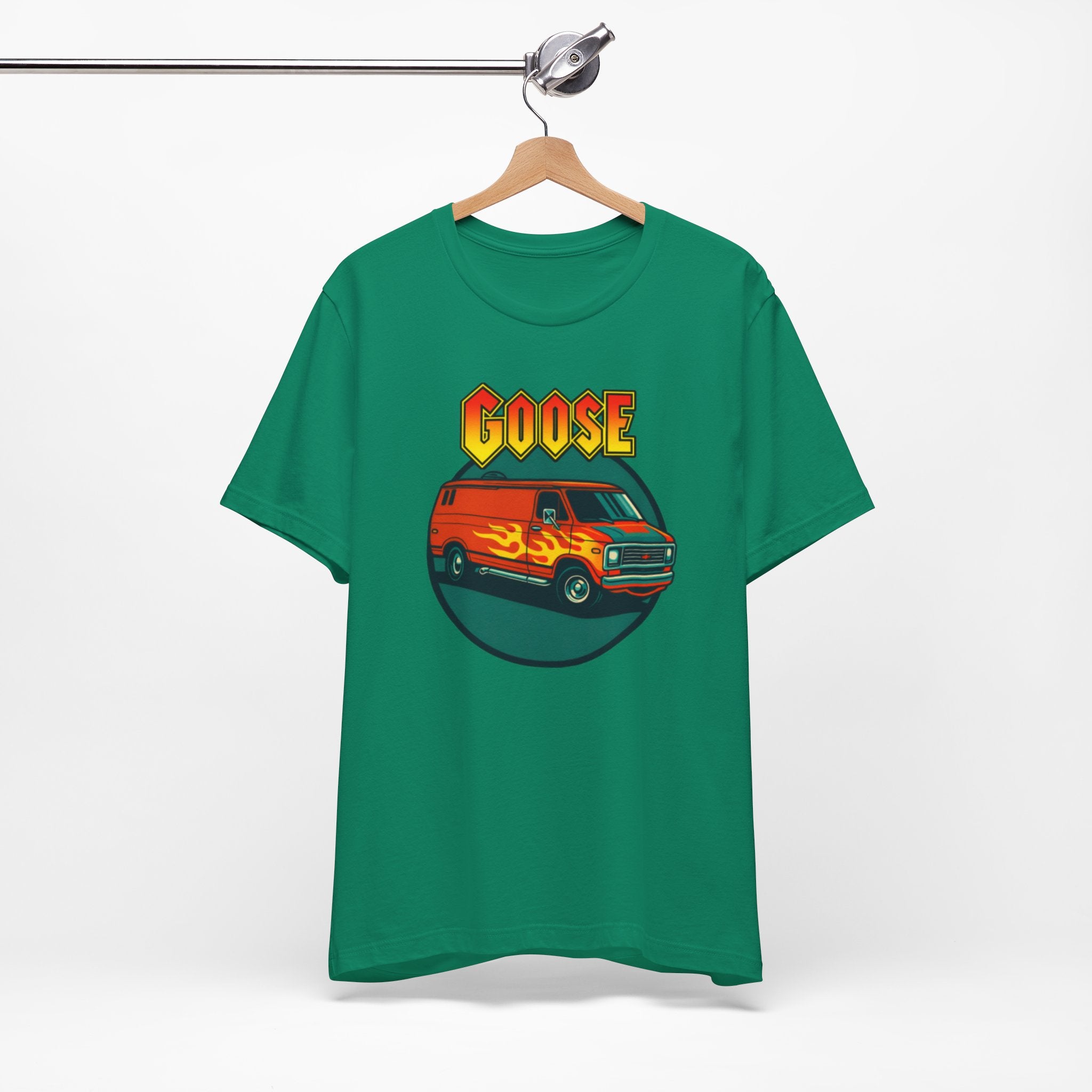 Goose Flame Van T‑Shirt — Retro Hot Rod Graphic Tee