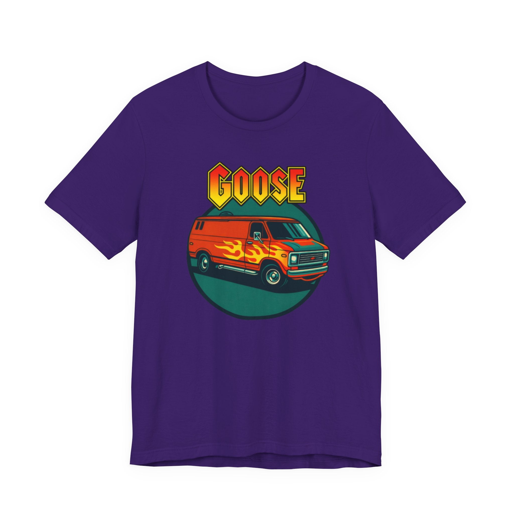 Goose Flame Van T‑Shirt — Retro Hot Rod Graphic Tee