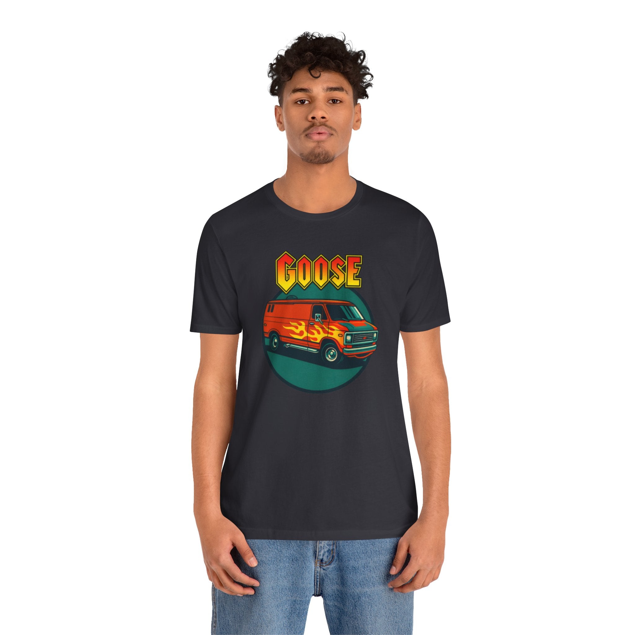 Goose Flame Van T‑Shirt — Retro Hot Rod Graphic Tee
