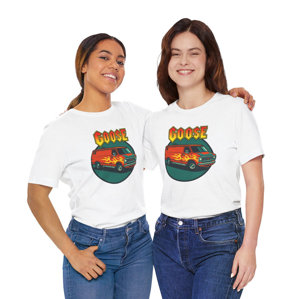 Goose Flame Van T‑Shirt — Retro Hot Rod Graphic Tee
