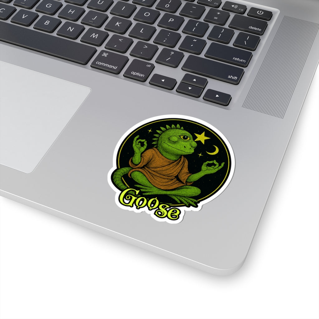 Goose the Band - Meditating Iguana Sticker | Kiss-Cut Sticker