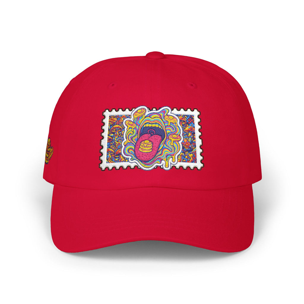 Embroidered Psychedelic Stamp Dad Cap