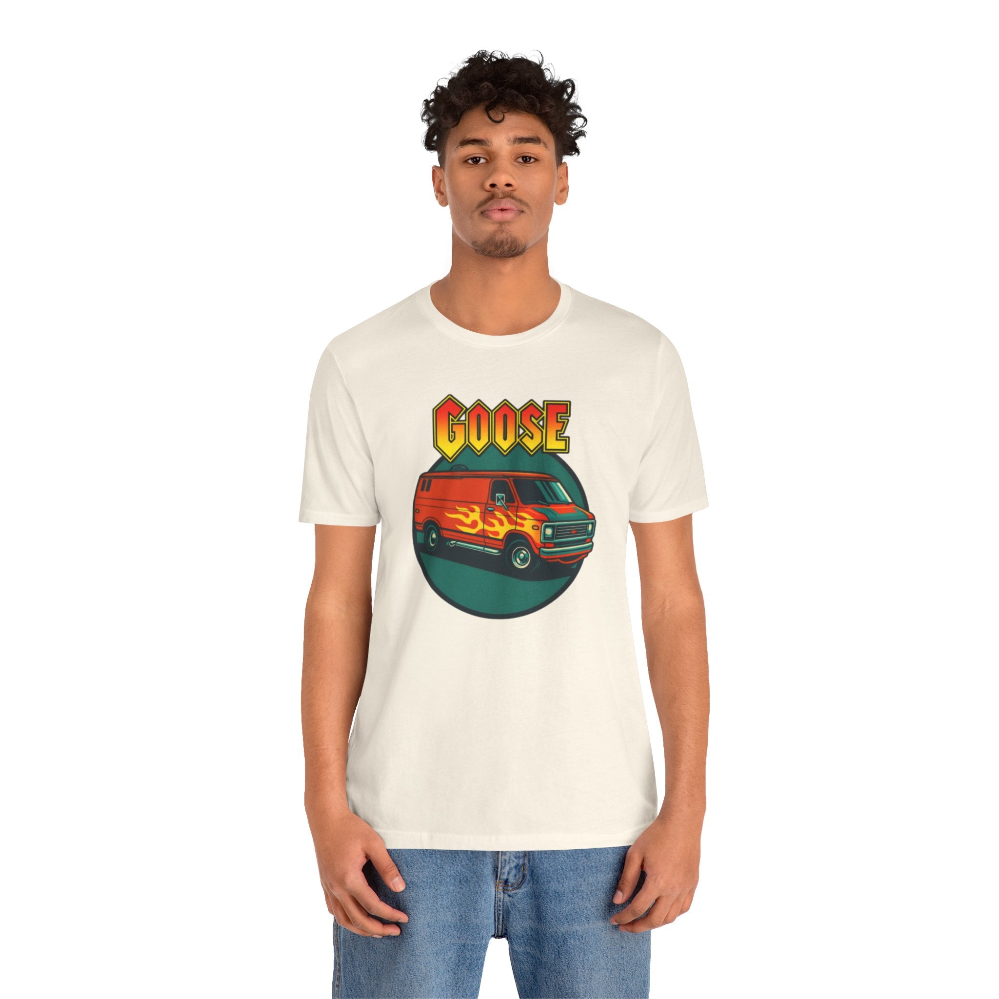 Goose Flame Van T‑Shirt — Retro Hot Rod Graphic Tee