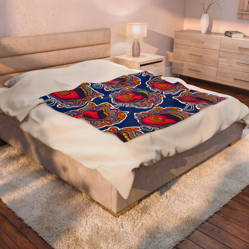 Goose the Band Pancakes psychedelic Velveteen Plush Blanket | Cozy Concert Vibe
