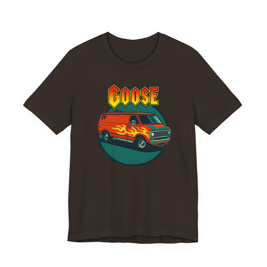 Goose Flame Van T‑Shirt — Retro Hot Rod Graphic Tee