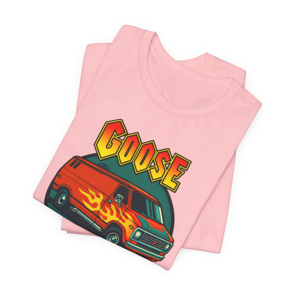 Goose Flame Van T‑Shirt — Retro Hot Rod Graphic Tee