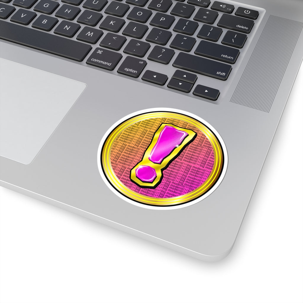 Goose the Band - Big Modern! - Exclamation Mark Pop Art Kiss-Cut Sticker | Bright Retro Comic Icon