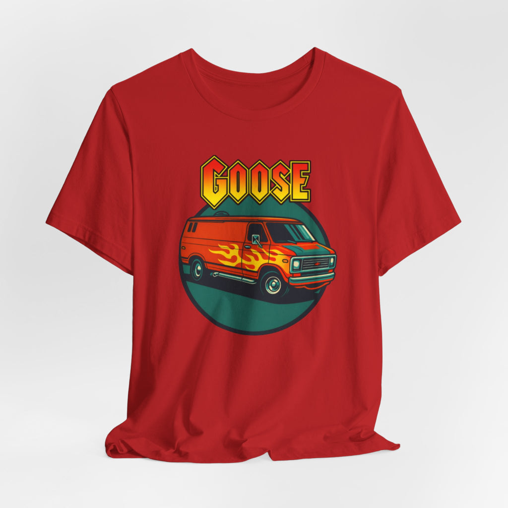 Goose Flame Van T‑Shirt — Retro Hot Rod Graphic Tee