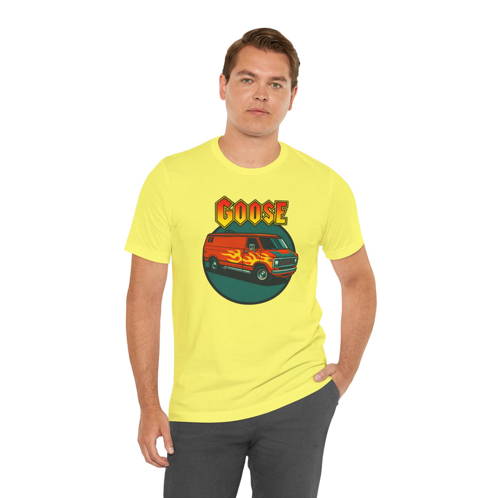 Goose Flame Van T‑Shirt — Retro Hot Rod Graphic Tee