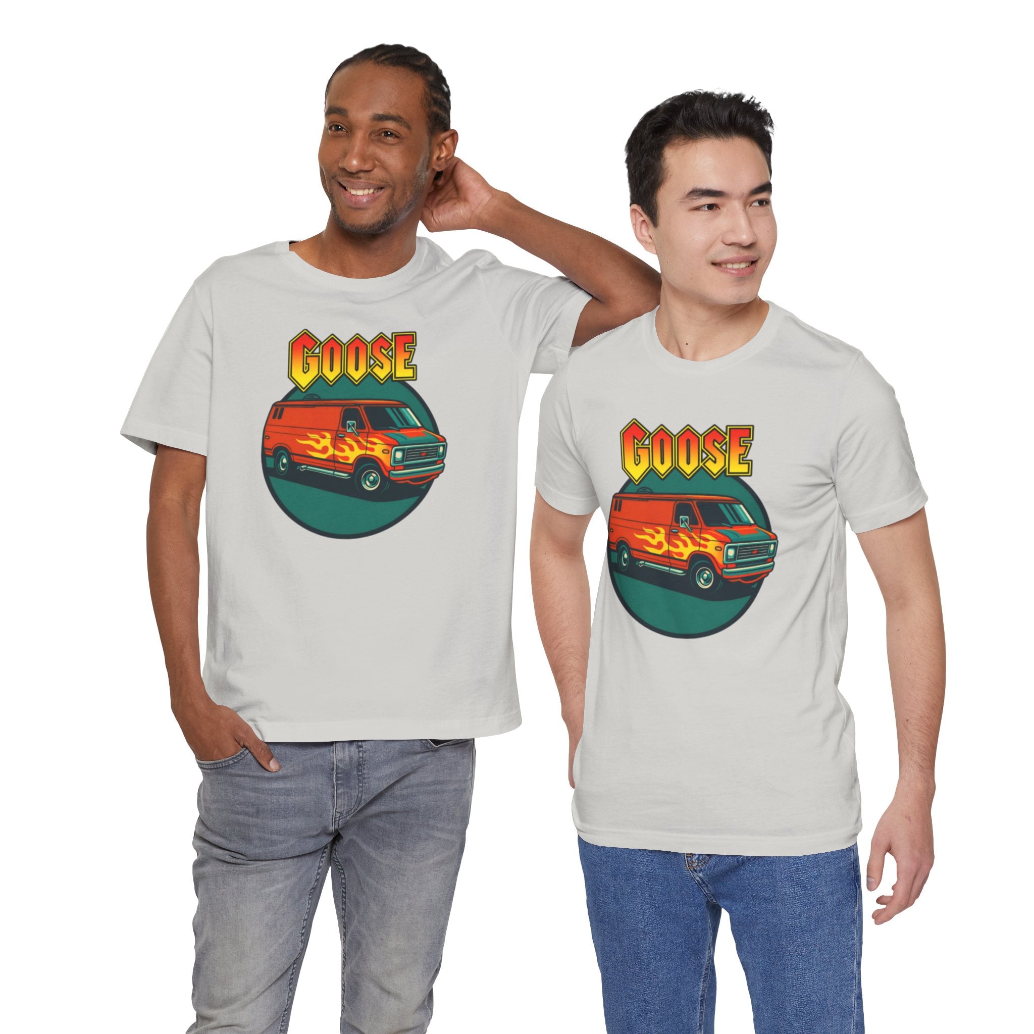 Goose Flame Van T‑Shirt — Retro Hot Rod Graphic Tee