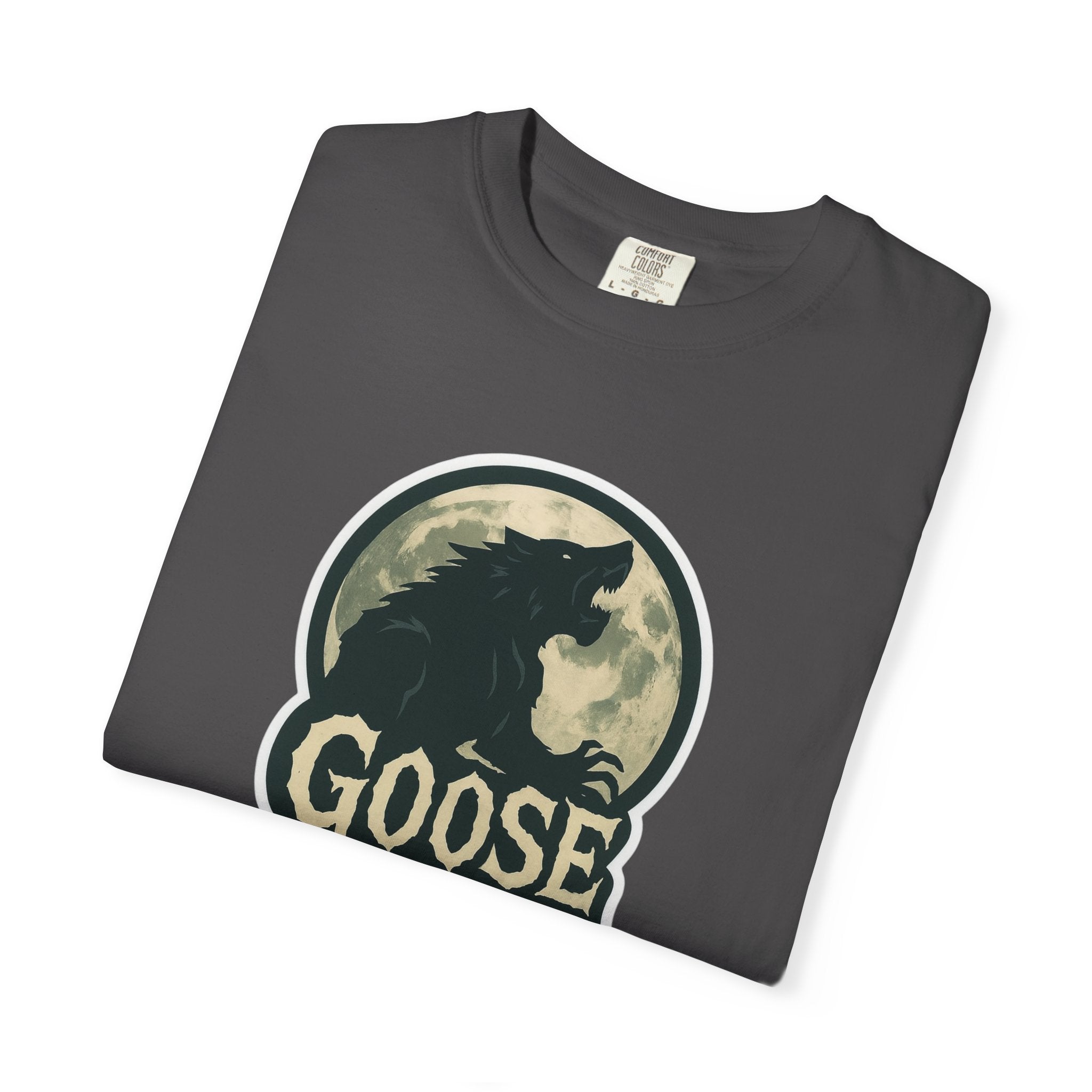 Goose Moon T-Shirt — Vintage Werewolf Silhouette Graphic Tee