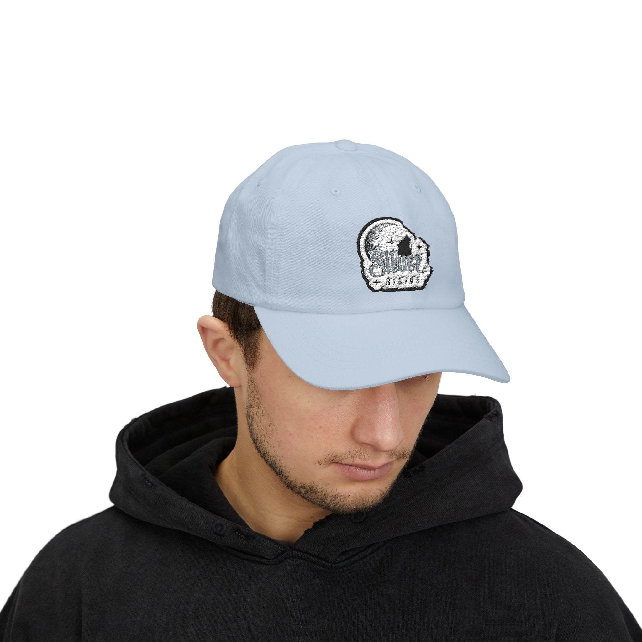 Dad Cap — Vintage Moon & Stars Fishing Logo Embroidered Hat