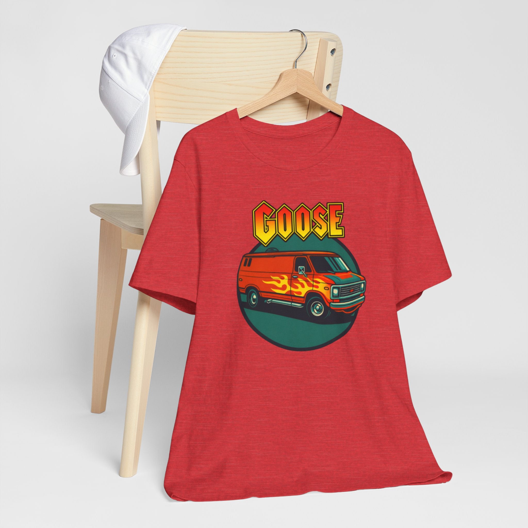 Goose Flame Van T‑Shirt — Retro Hot Rod Graphic Tee