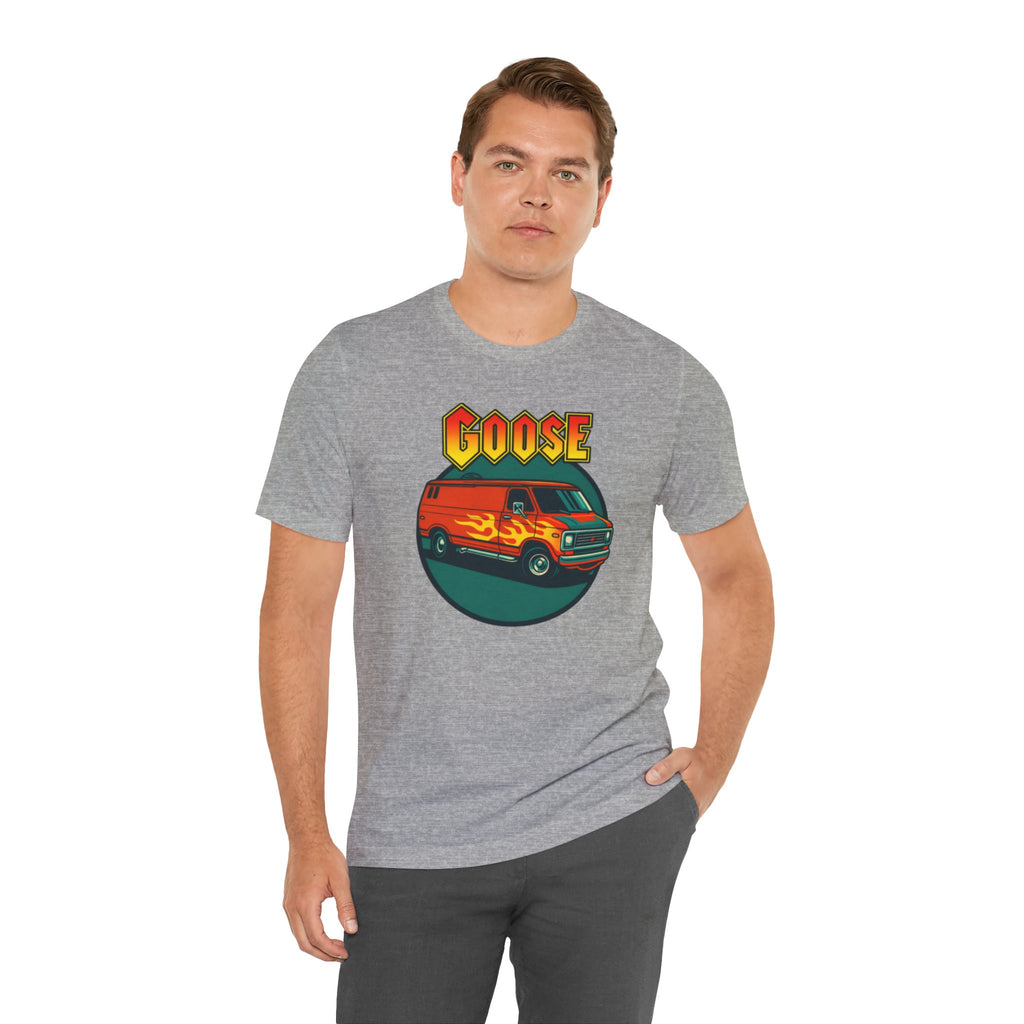 Goose Flame Van T‑Shirt — Retro Hot Rod Graphic Tee
