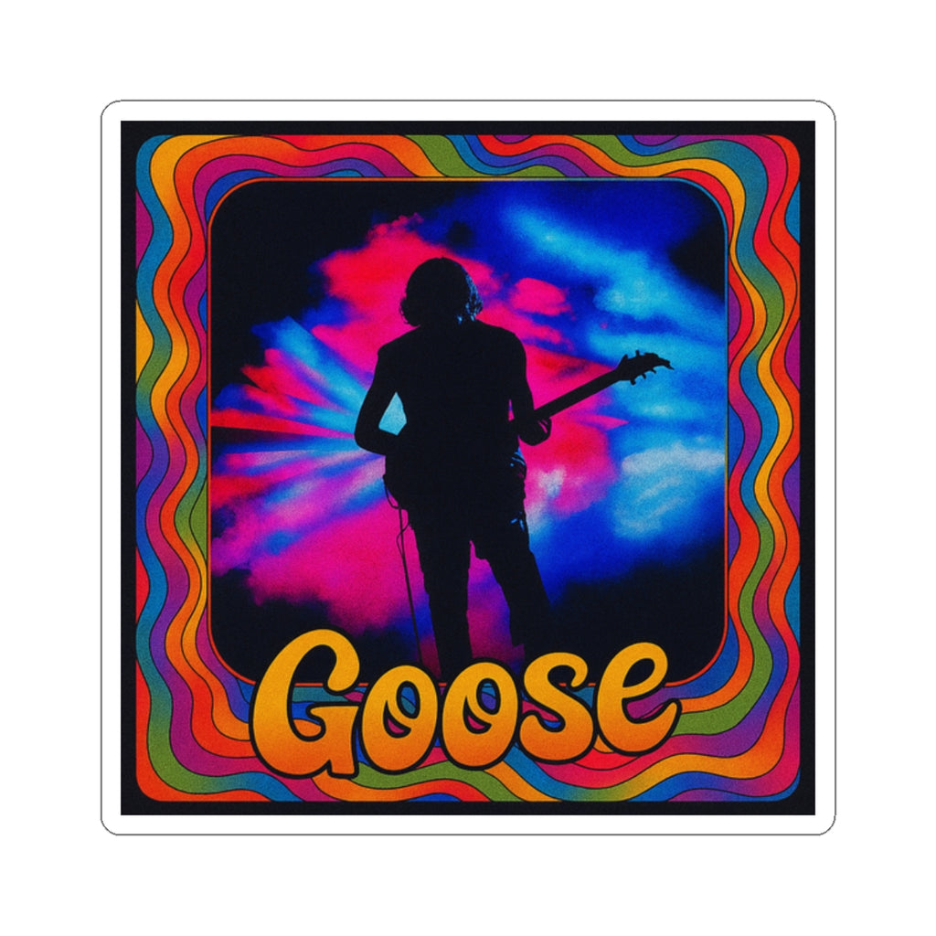 Goose the Band - Silhouette Sticker | Psychedelic retro wave kiss-cut sticker