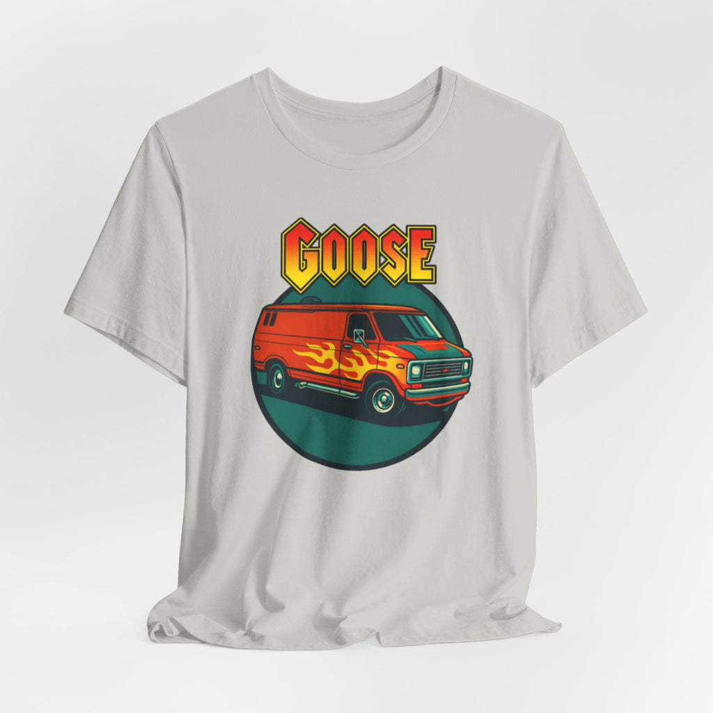 Goose Flame Van T‑Shirt — Retro Hot Rod Graphic Tee