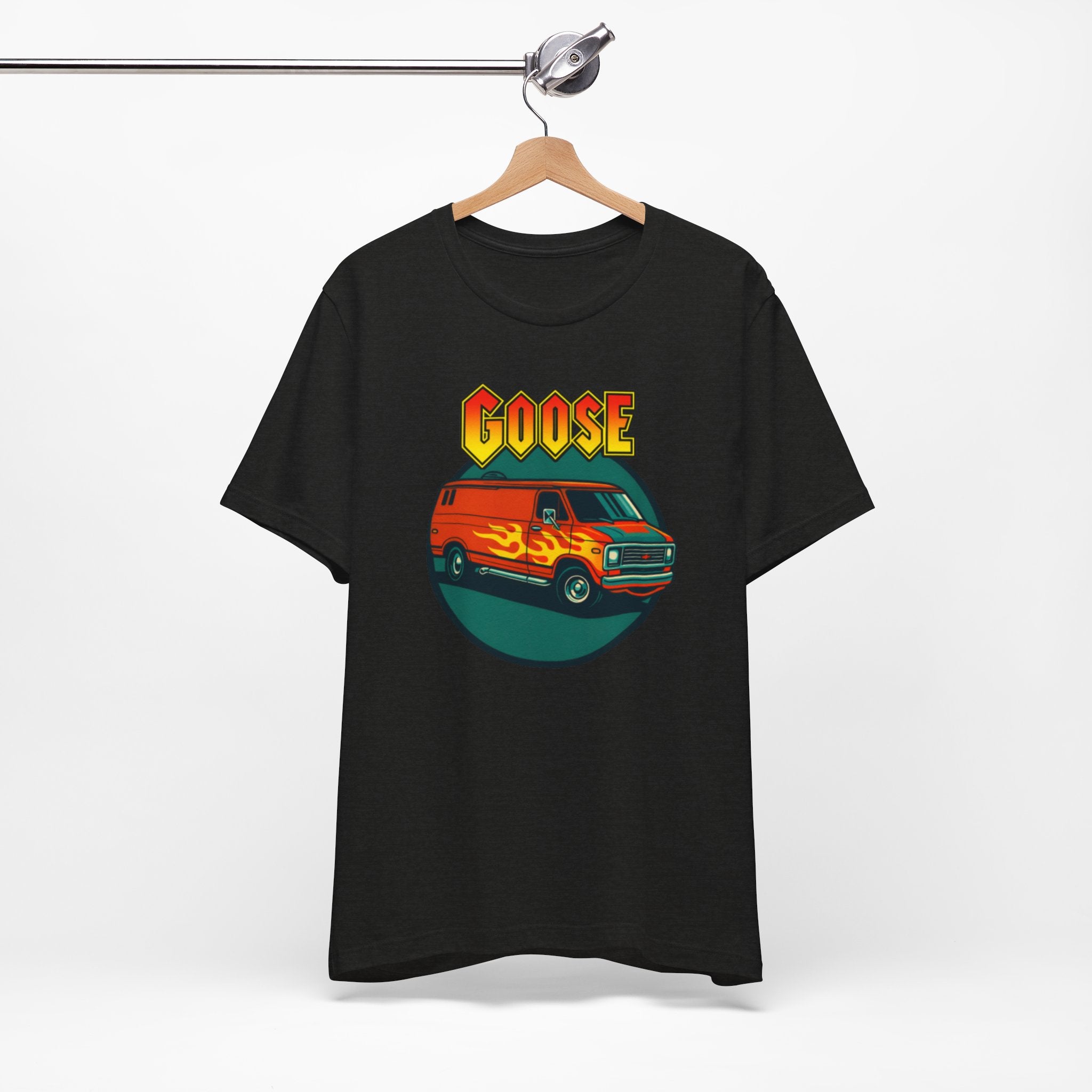 Goose Flame Van T‑Shirt — Retro Hot Rod Graphic Tee