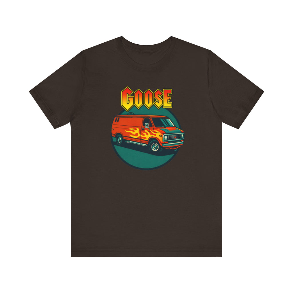 Goose Flame Van T‑Shirt — Retro Hot Rod Graphic Tee