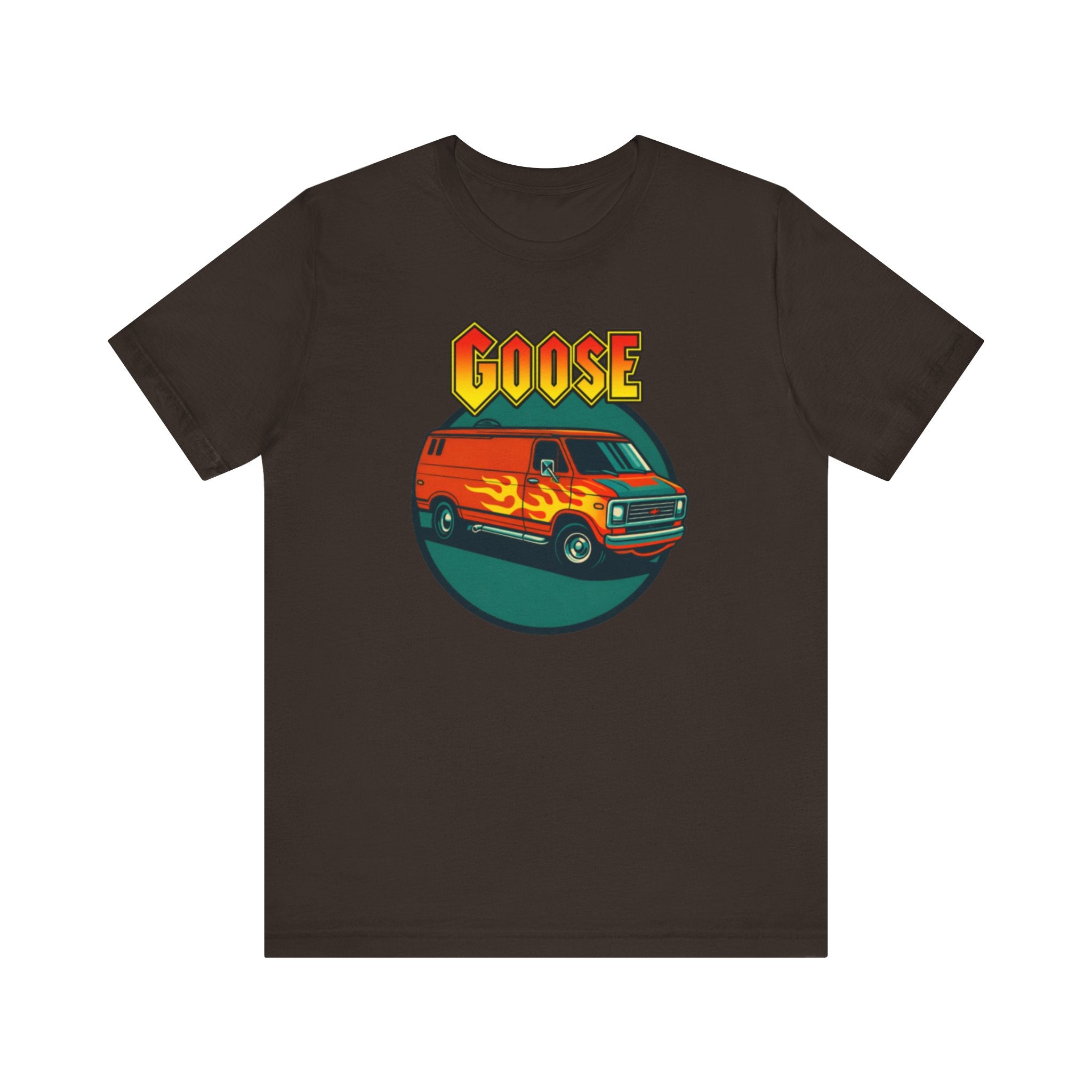 Goose Flame Van T‑Shirt — Retro Hot Rod Graphic Tee