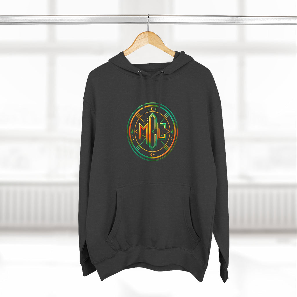 Psychedelic Geometric Drip Design Hoodie | Colorful Crystal Mandala
