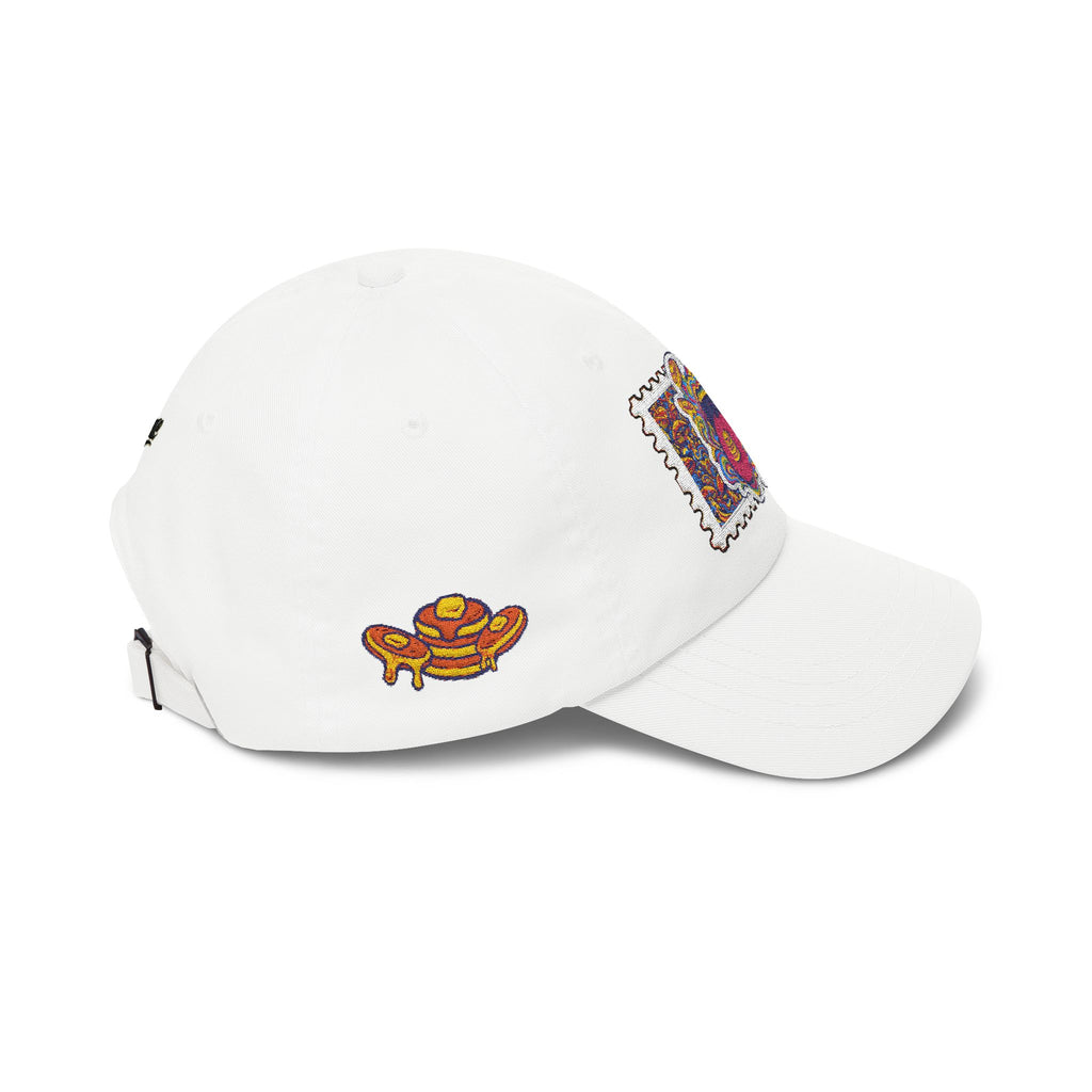 Embroidered Psychedelic Stamp Dad Cap