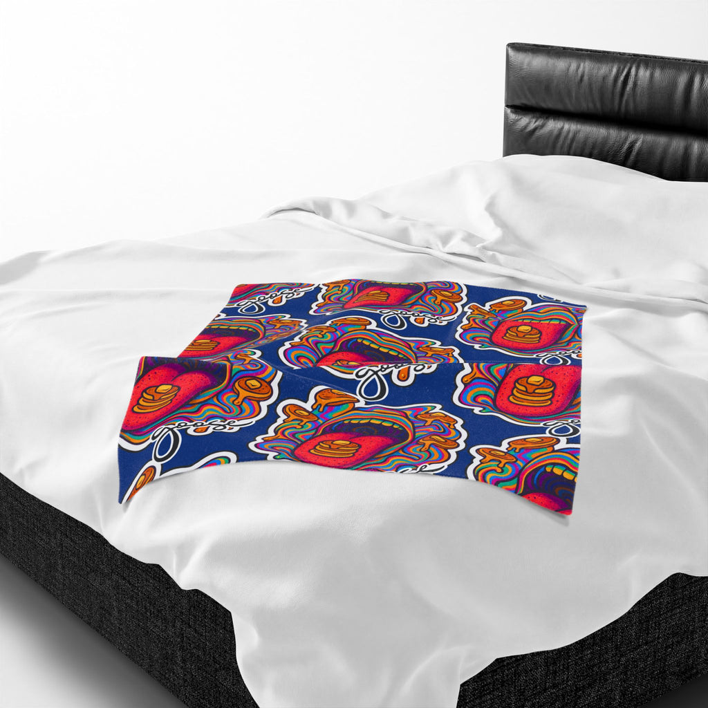 Goose the Band Pancakes psychedelic Velveteen Plush Blanket | Cozy Concert Vibe