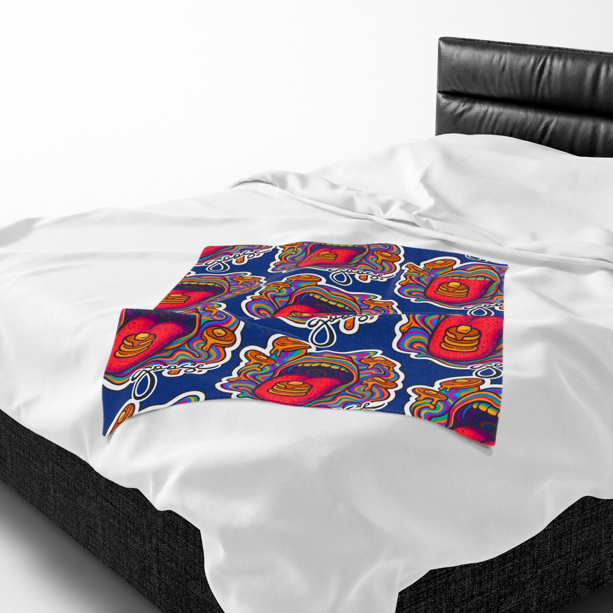 Goose the Band Pancakes psychedelic Velveteen Plush Blanket | Cozy Concert Vibe