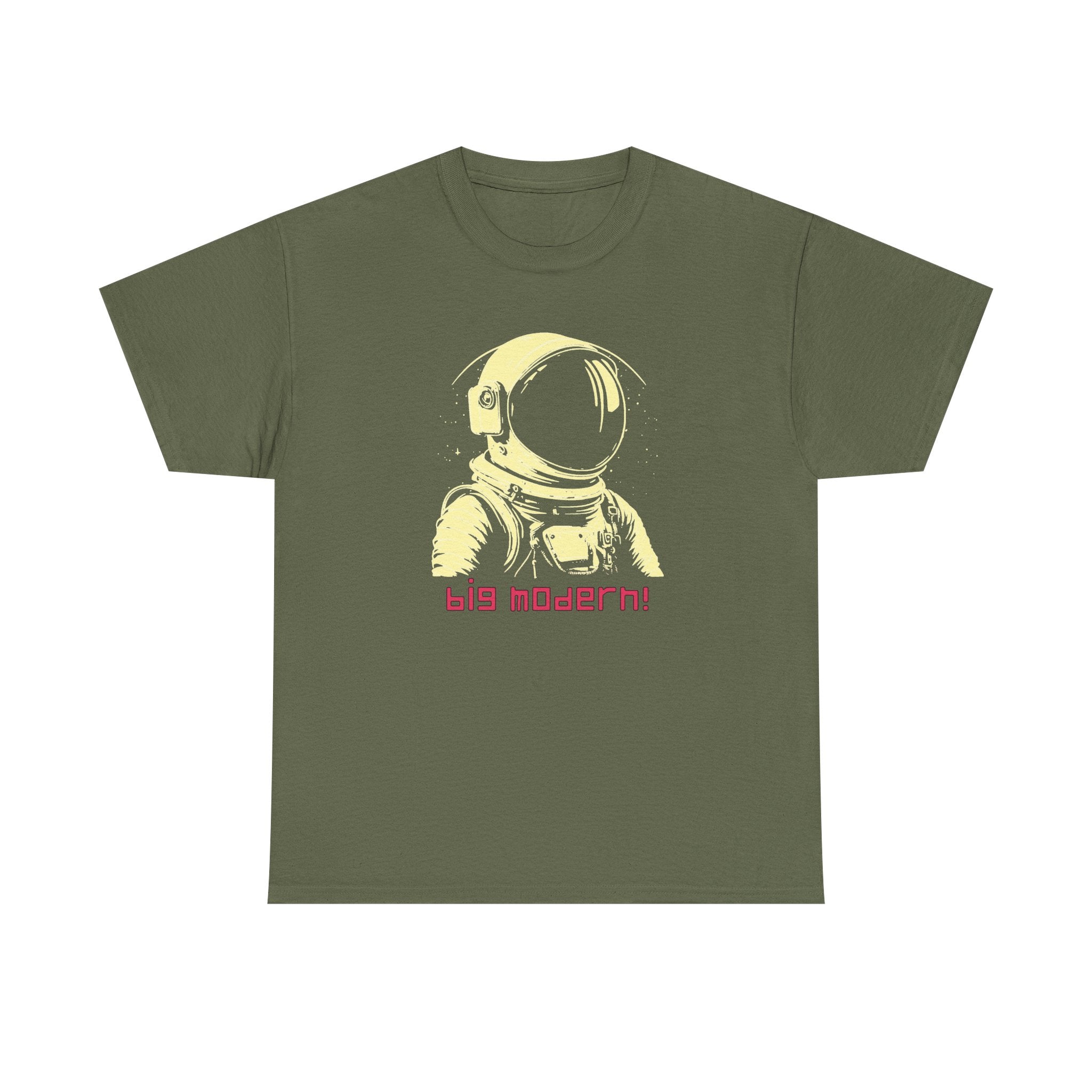 Retro Astronaut T‑Shirt - "big modern!" Graphic Tee, Vaporwave Space Design