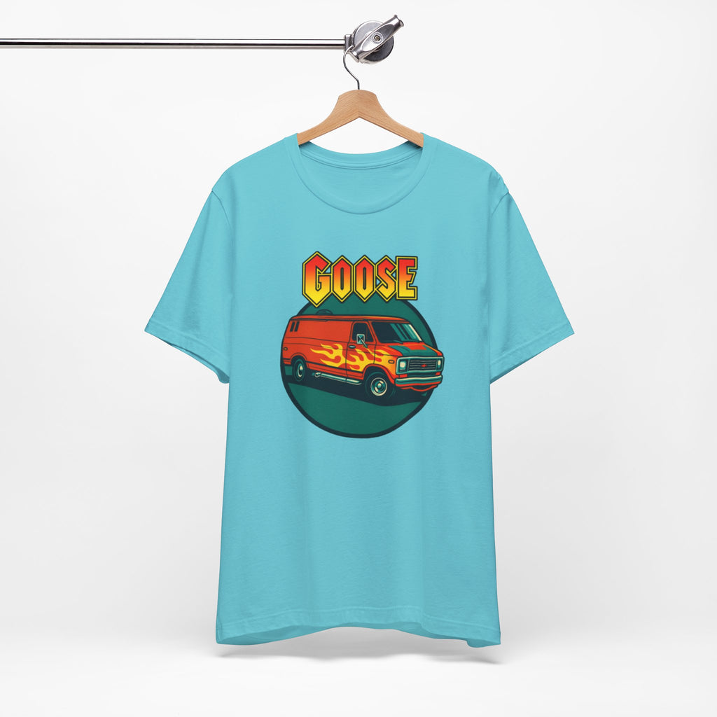 Goose Flame Van T‑Shirt — Retro Hot Rod Graphic Tee